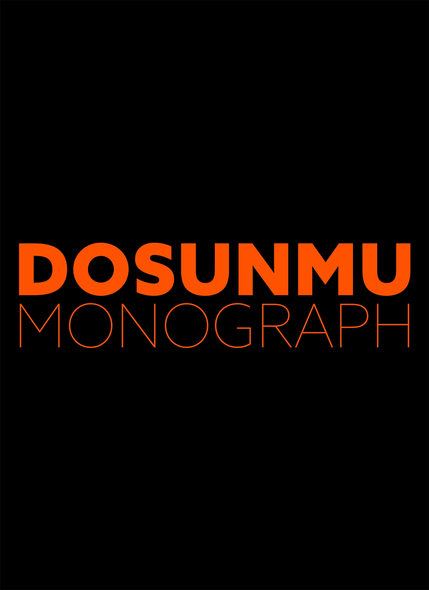 Black book cover with title displayed in orange, bold, upper case, sans serif font