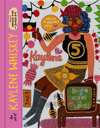 Book cover featuring colourful painting of woman