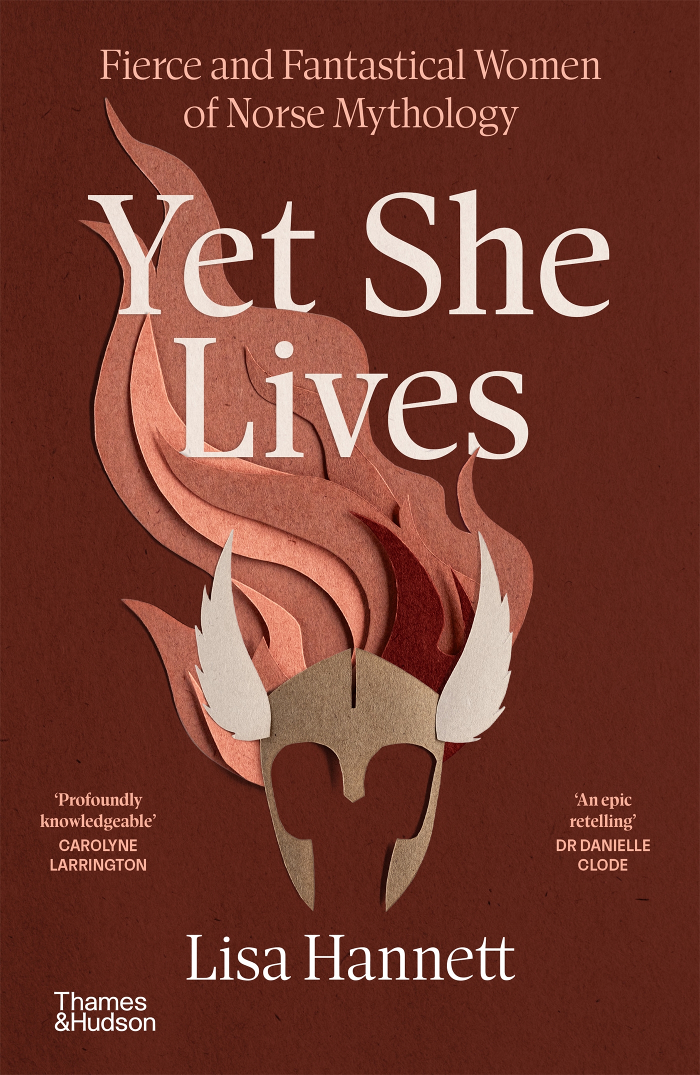 book cover featuring collaged image of mask aflame