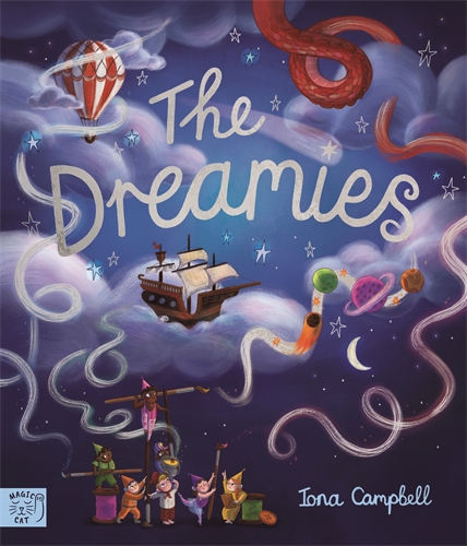 book cover featuring illustrated dreamlike scene